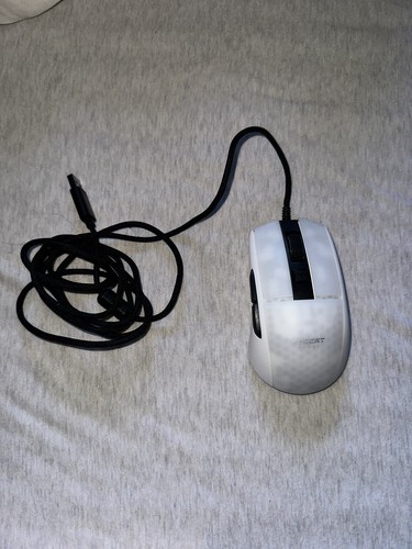 Roccat burst wired mouse - burst, white