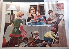 LOT de 30 AFFICHES PEDAGOGIQUES - NATHAN - ANNEES 50