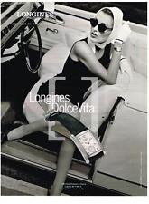 PUBLICITE ADVERTISING   1999   LONGINES  collection DOLCE VITA montre