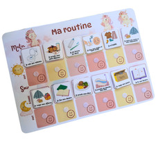Tableau Routine Enfant Licorne