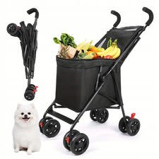 Chariot Pliable Polyvalent 3-en-1 – Pour les Courses, les Animaux, les Pique-niq