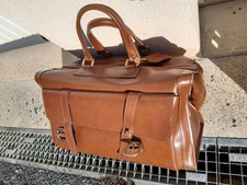 Sacoche ancienne de voyage en cuir