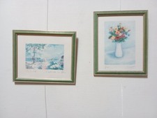 DEUX AQUARELLES   encadrées