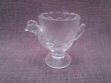 Coquetier ancien en verre