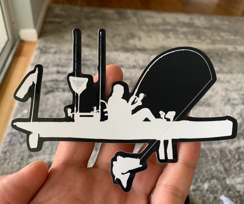 Fishing hobie kayak sticker - hobie,