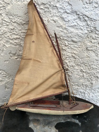Ancien jouet voilier bassin - voilier, de