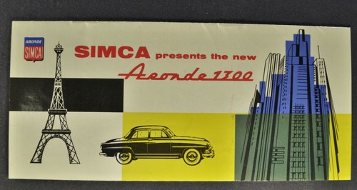 1956 simca aronde brochure - 1956,