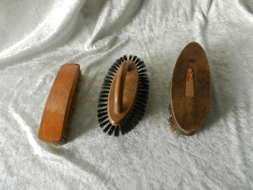 Lot ancienne brosse bois et - lot,