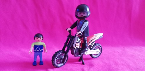 Lot playmobil moto - lot,