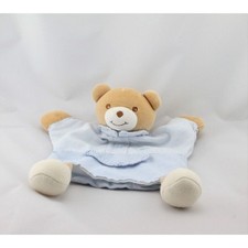 Doudou plat ours bleu vichy