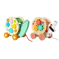 Poussez et tirez le jouet jouet en bois pour les enfants cadeau