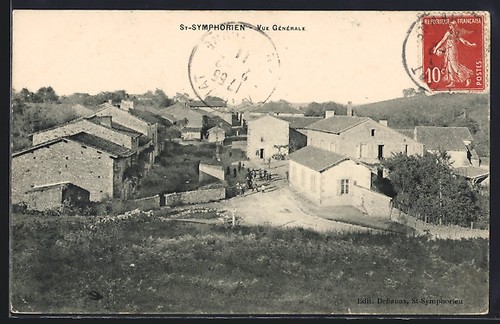 Cpa saint symphorien vue - saint-symphorien,,