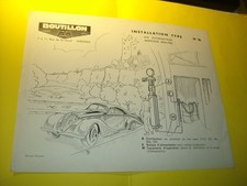 FEUILLET no 16 PLAN D INSTALLATION D EPOQUE POUR POMPE A ESSENCE BOUTILLON satam