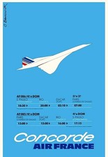  Affiche Officielle réédité AIR FRANCE - CONCORDE 30x40cm