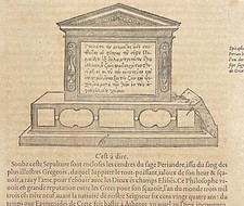 Grèce épitaphe Périandre tyran de Corinthe 627-env. 585 av. J. par Thevet 1575