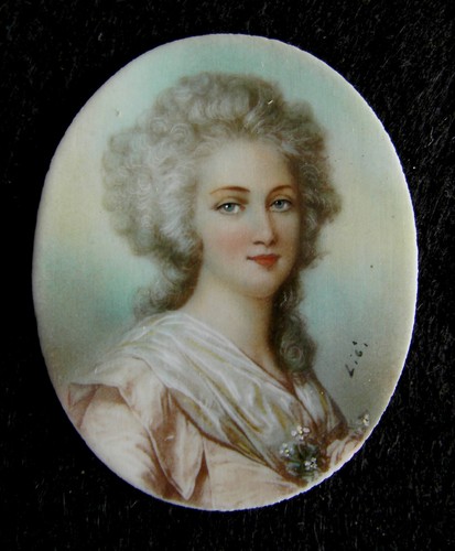 Ancienne miniature xviiième - ancienne,
