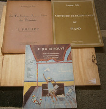 3 méthodes de piano, toutes