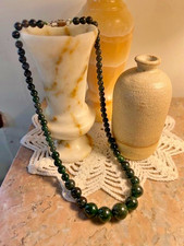 Collier perles en chute pierre
