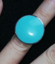Bague en argent Massif Silver  925 Ring turquoise 