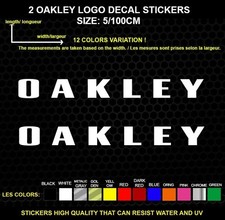 2 Autocollants Décoratifs Oakley - Véhicules & Accessoires, lot de 2 Pièces