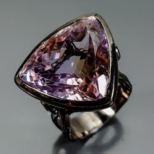Bague unique en amétrine