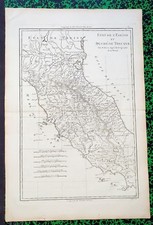 XVIII ème - Italie Carte Etat
