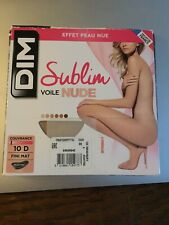 DIM SUBLIM COLLANT VOILE INVISIBLE 10D - BEIGE T2 EFFET PEAU NUE