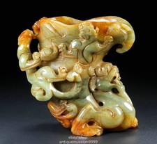 5,6" vieux chinois Hetian Jade