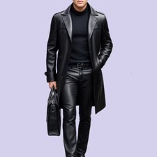 Manteau En Cuir Pour Hommes