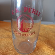 Ancien verre 20cl bière OK PERLE