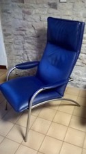 Fauteuil De Sede DS270 cuir bleu en bon état