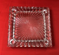 dessous de plat carré en cristal de BACCARAT modèle BAMBOU 22 x 22 cm Table