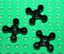 3 Lego Black Technic Knob Wheel ref 32072 set 8943 9394 8942 8527 9397 8941 8038