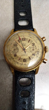 VINTAGE MONTRE ELGE CHRONOGRAPHE MÉCANIQUE LONDERON 248 PLAQUÉ OR