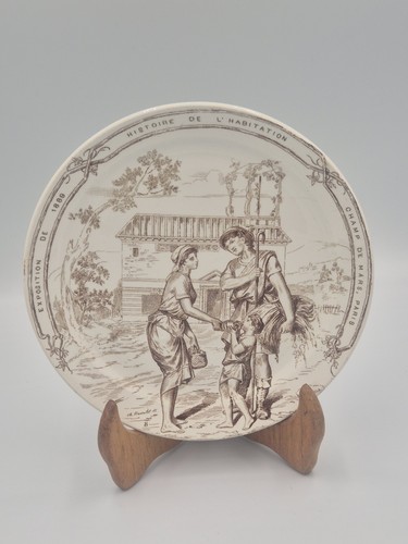 Creil montereau rare - rare, assiette
