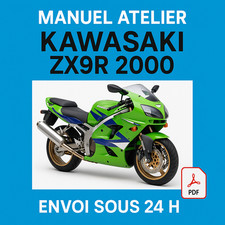 Manuel Atelier Kawasaki ZX9R 2000 Revue Technique Moto Français RMT CD PDF