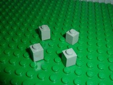 4 x LEGO Oldgray bricks 1x1 ref 3005 Set 6080/6073/6074/6090/6086/6097/6085/6067