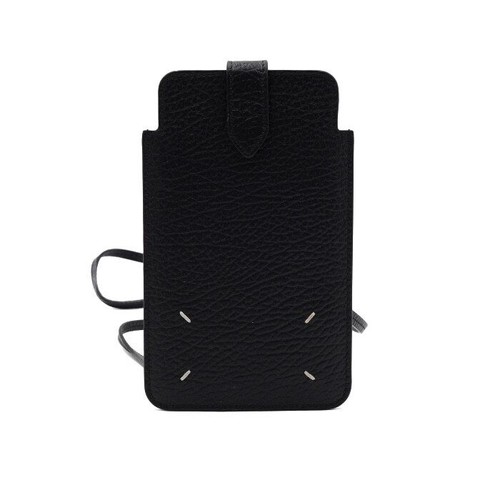 Maison margiela black leather - black,