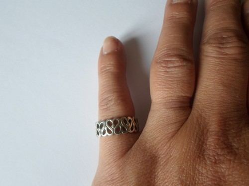Bague argent massif anneau - bague,