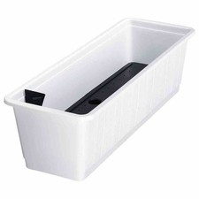 Bac À Fleurs D'IrriGation "Aqua-Green" 60Cm Blanc