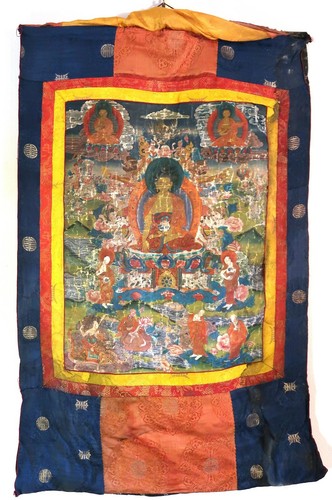 Ancient thangka tibet - thangka,