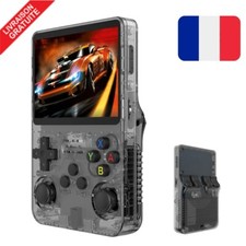 Console de Jeu Vidéo Rétro Portable R36S 64GB  3.5" IPS 15000 Jeux Classiques Fr