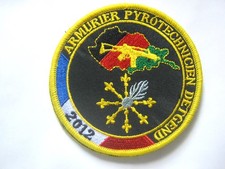 ANCIEN ECUSSON GEND. ARMURIER PYROTECHNICIEN DETGEN OPEX AFGHANISTAN 2012