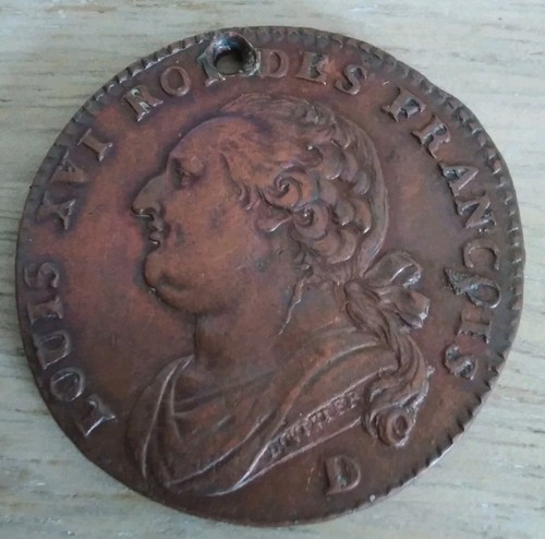 Louis xvi deniers 1792d - louis, 12