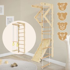 Indoor Structure d'escalade espalier balançoire échelle de corde enfants en bois