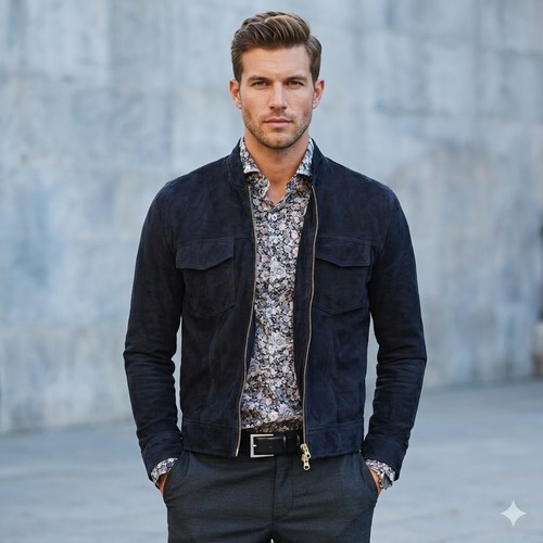 Veste motard tendance - de,