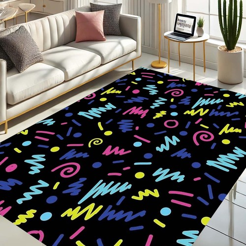 Retro style rug 90s - style, rug,