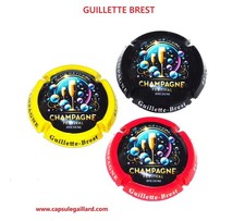 NEWS -Série de 3 Capsules de champagne - GUILLETTE BREST (240 Exemplaires)