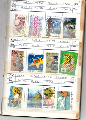 Timbres france oblitérés - france,