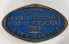 ANCIENNE PLAQUE CONCOURS